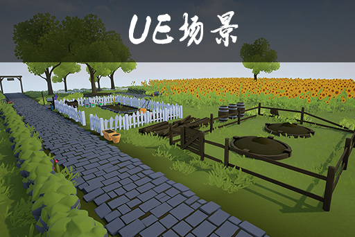 风格化的农场套件