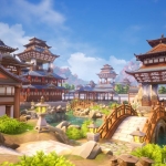 风格化中国古代建筑 Fantasy Asian Palace Asset Pack