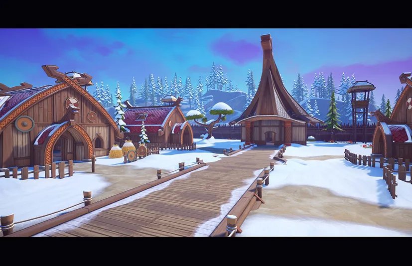 风格化的维京村 - Stylized Viking Village