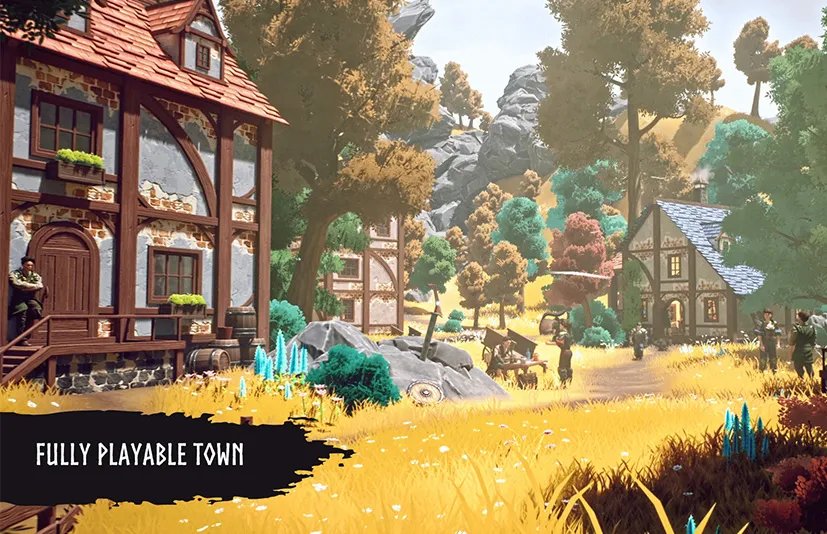 风格化的梦幻小镇 - Stylized Fantasy Town