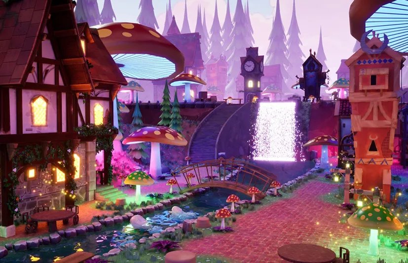 风格化梦幻之城场景模型 - City Of Dream