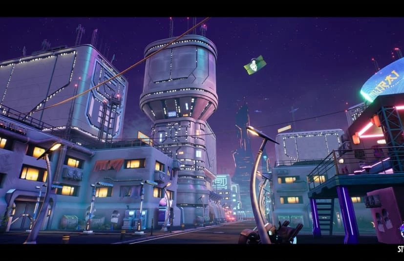 赛博朋克街道 - Modular Stylized Cyberpunk Street