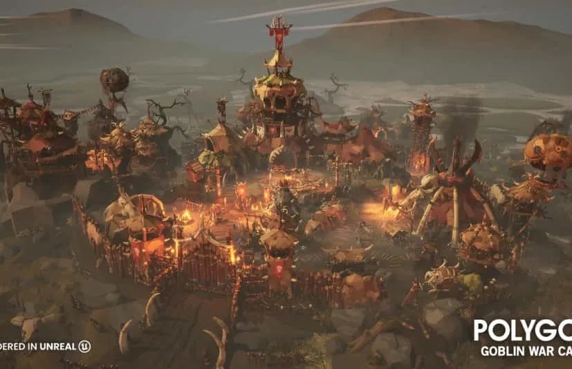 风格化哥布林战争营地 POLYGON - Goblin War Camp