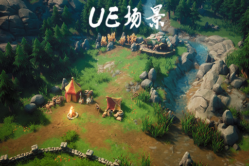 自上而下的奇幻森林 – 风格化森林即时战略环境 Top Down Fantasy Forest – Stylized Forest RTS Environment