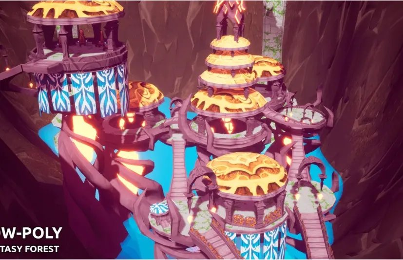 低多边形 - 奇幻森林 LOW-POLY - Fantasy Forest