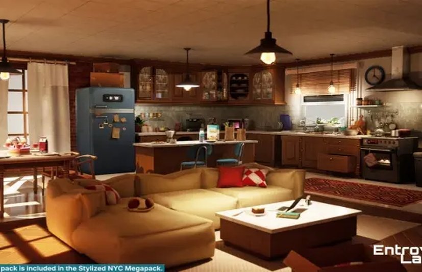风格化纽约公寓 Stylized New York Apartment